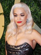 Rita Ora Busts Impressive Cleavage