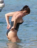 Stephanie Seymour Boobs Fall Out Of Swimsuit