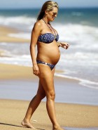 Pregnant Danielle Lloyd Bikini Pictures