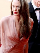 Angelina Jolie Hot In See Trough Dress